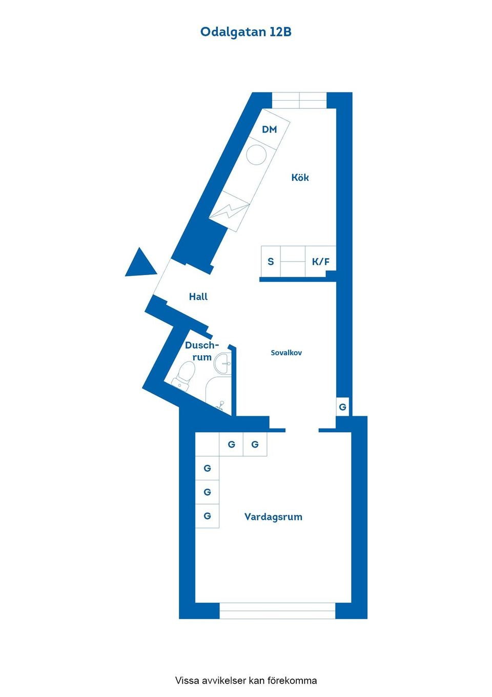 Bostadsrätt, Odalgatan 12B, Öster, Norrköping