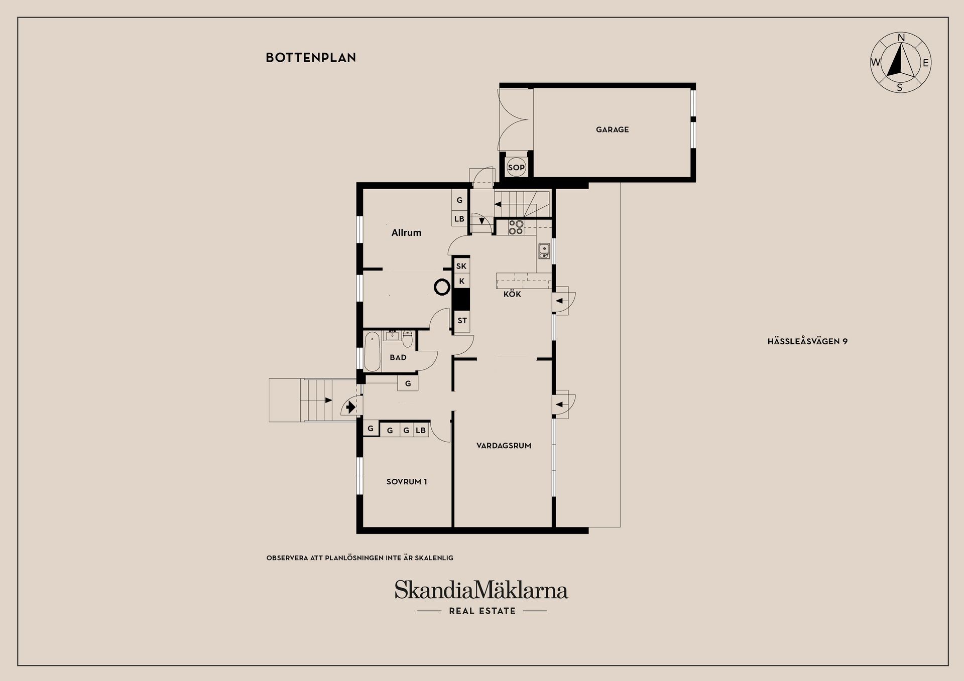 Villa, Hässleåsvägen 9, Motala