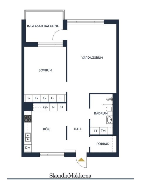 Bostadsrätt, Majorsvägen 9A, våning 3 av 3, Barkarbystaden, Järfälla