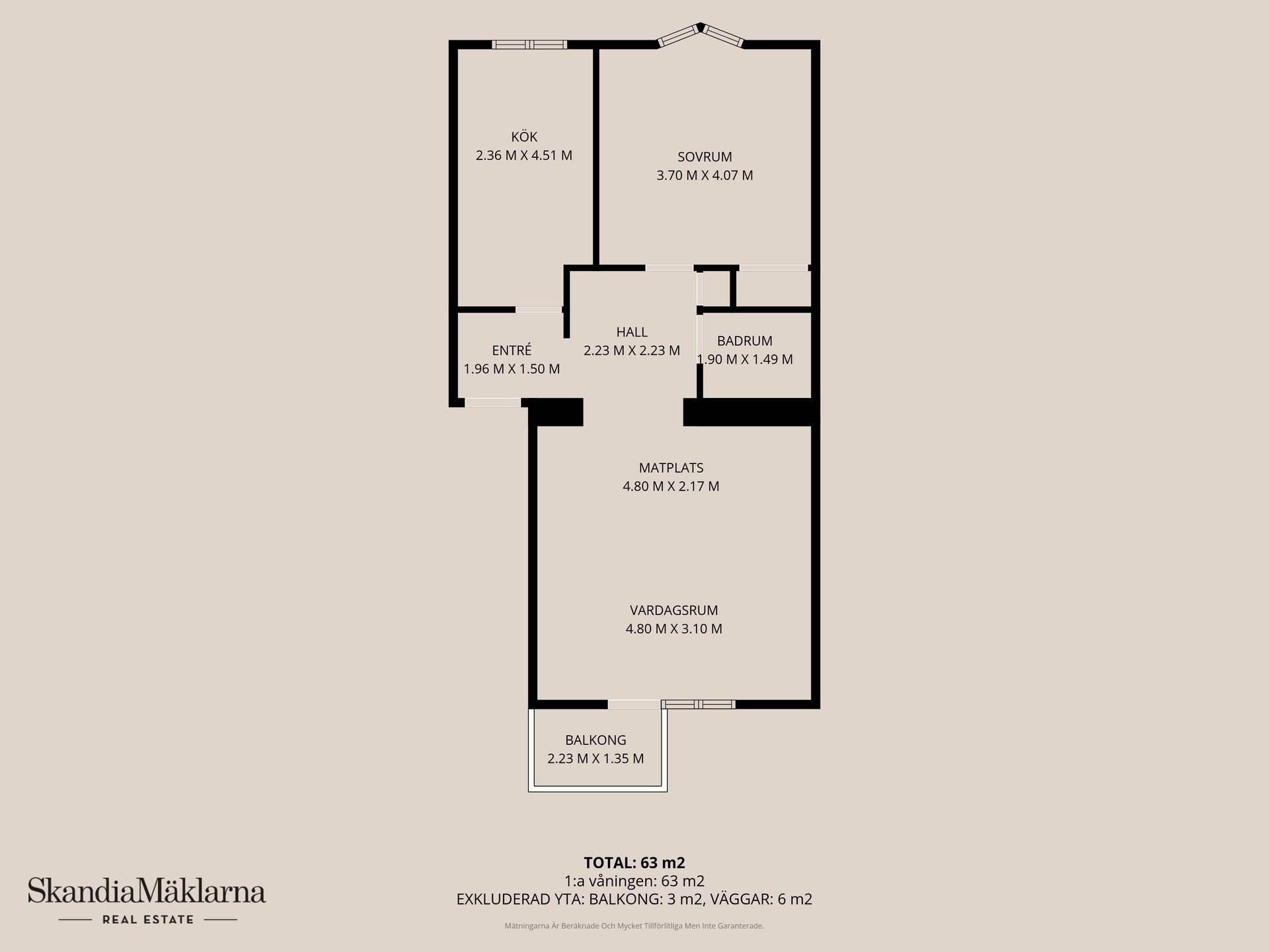 Bostadsrätt, Lönbladsgatan 3D, Östermalm, Kristianstad