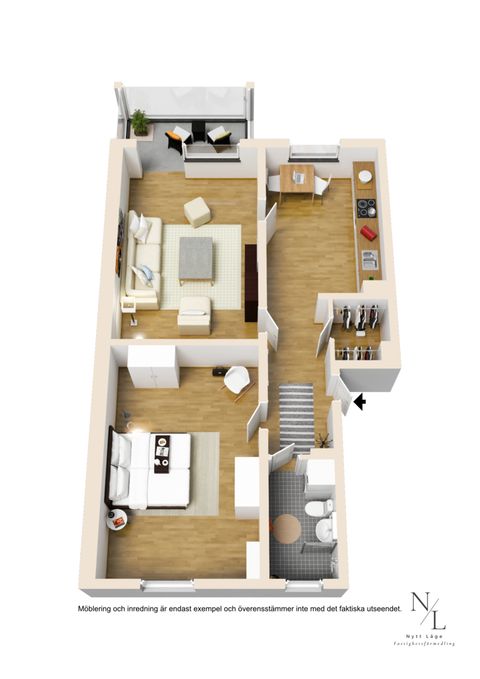 Bostadsrätt, Södra Hunnetorpsvägen 38 A, Adolfsberg, Helsingborg