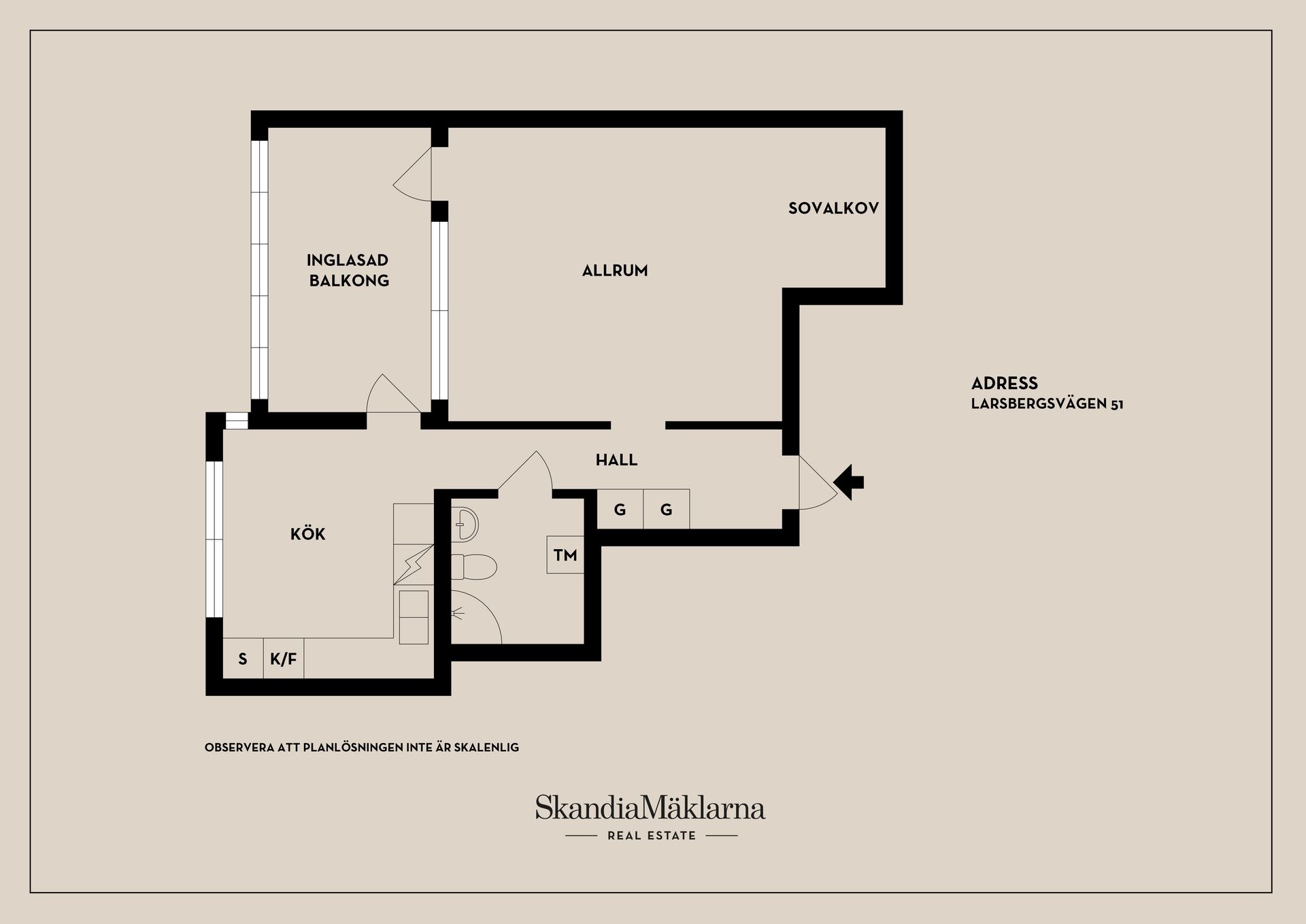 Bostadsrätt, Larsbergsvägen 51, Ekbacken/Larsberg, Lidingö