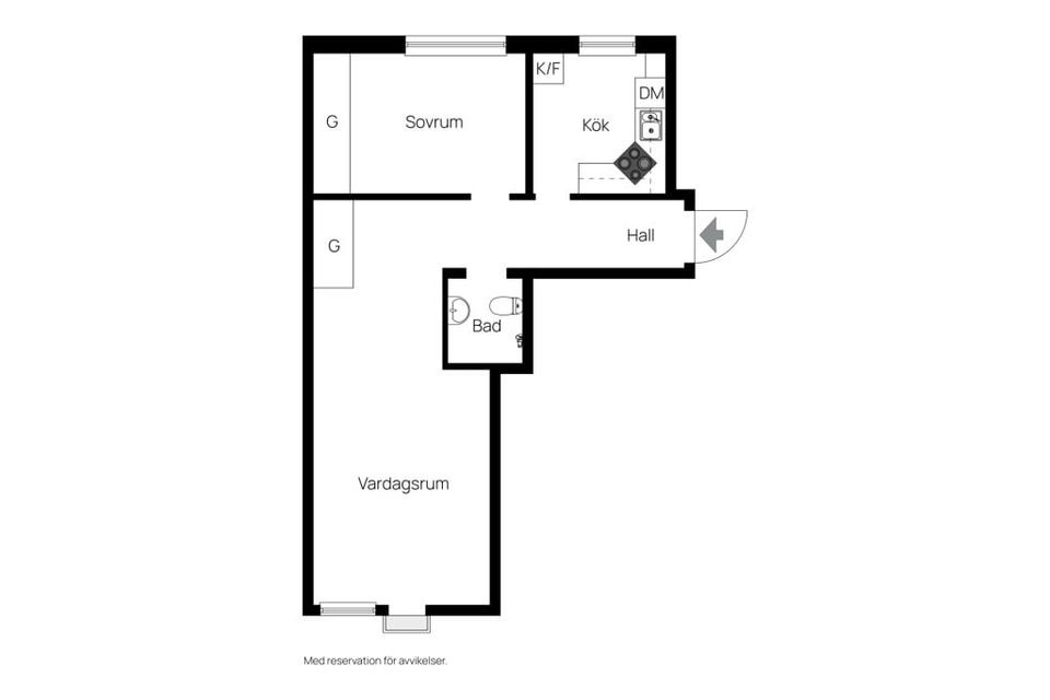 Bostadsrätt, Storgatan 72 B, Centralt - Väst på stan, Sundsvall
