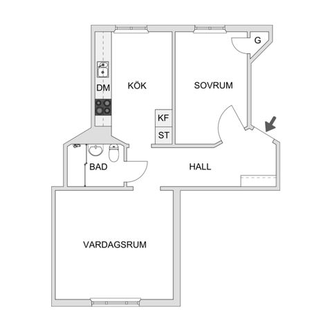 Bostadsrätt, Brahegatan 10B, Gamlestaden, Göteborg