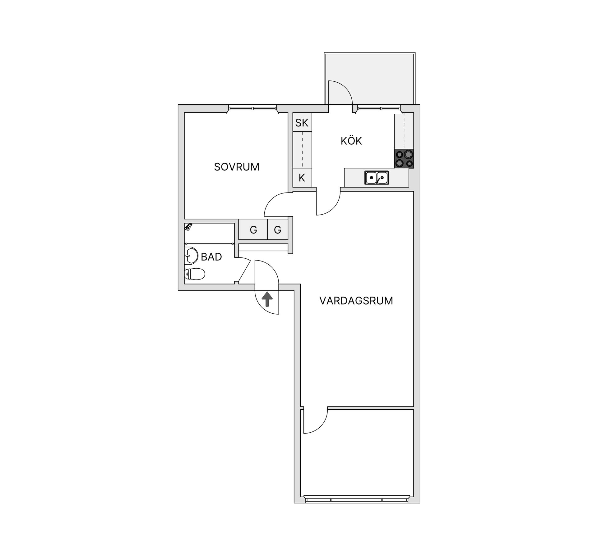 Bostadsrätt, Molkomsbacken 5, Farsta, Stockholm