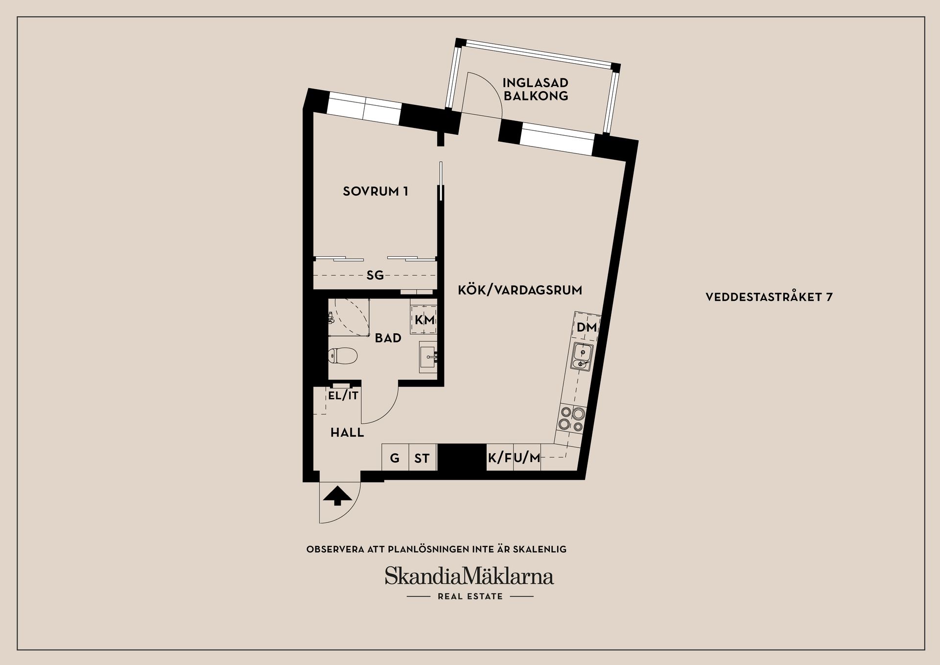 Bostadsrätt, Veddestastråket 7, Barkarby, Järfälla