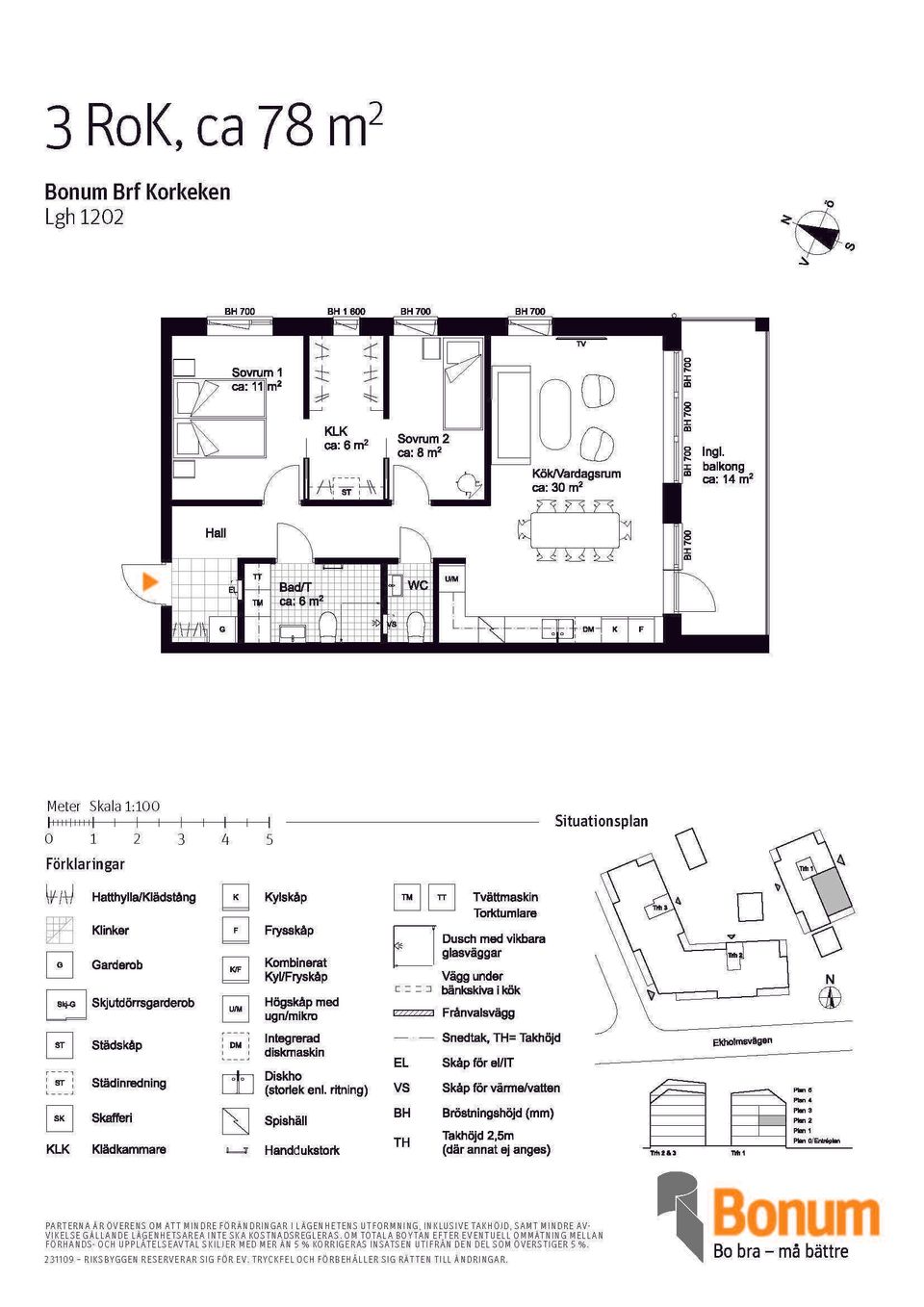 Bostadsrätt, Ekholmsvägen, Ekholmen, Linköping