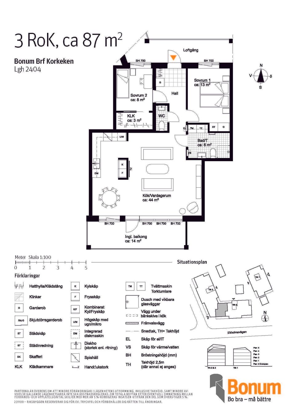 Bostadsrätt, Ekholmsvägen, Ekholmen, Linköping