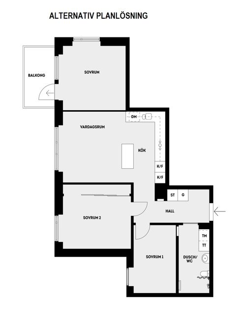 Bostadsrätt, Källtorpsvägen 3, högst upp i huset!, Näsbypark, Täby