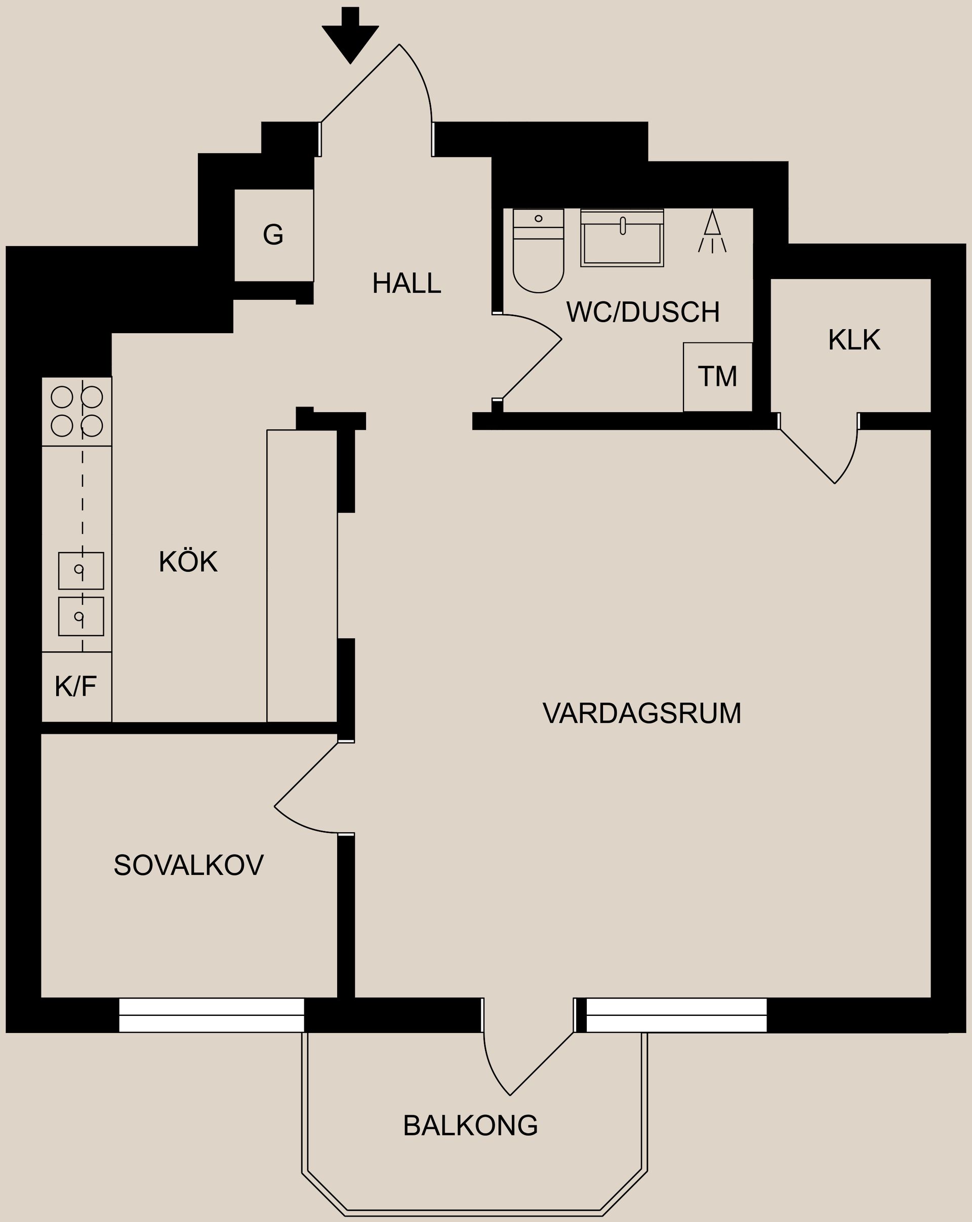 Bostadsrätt, Lindövägen 42A, Öster, Oxelbergen, Norrköping