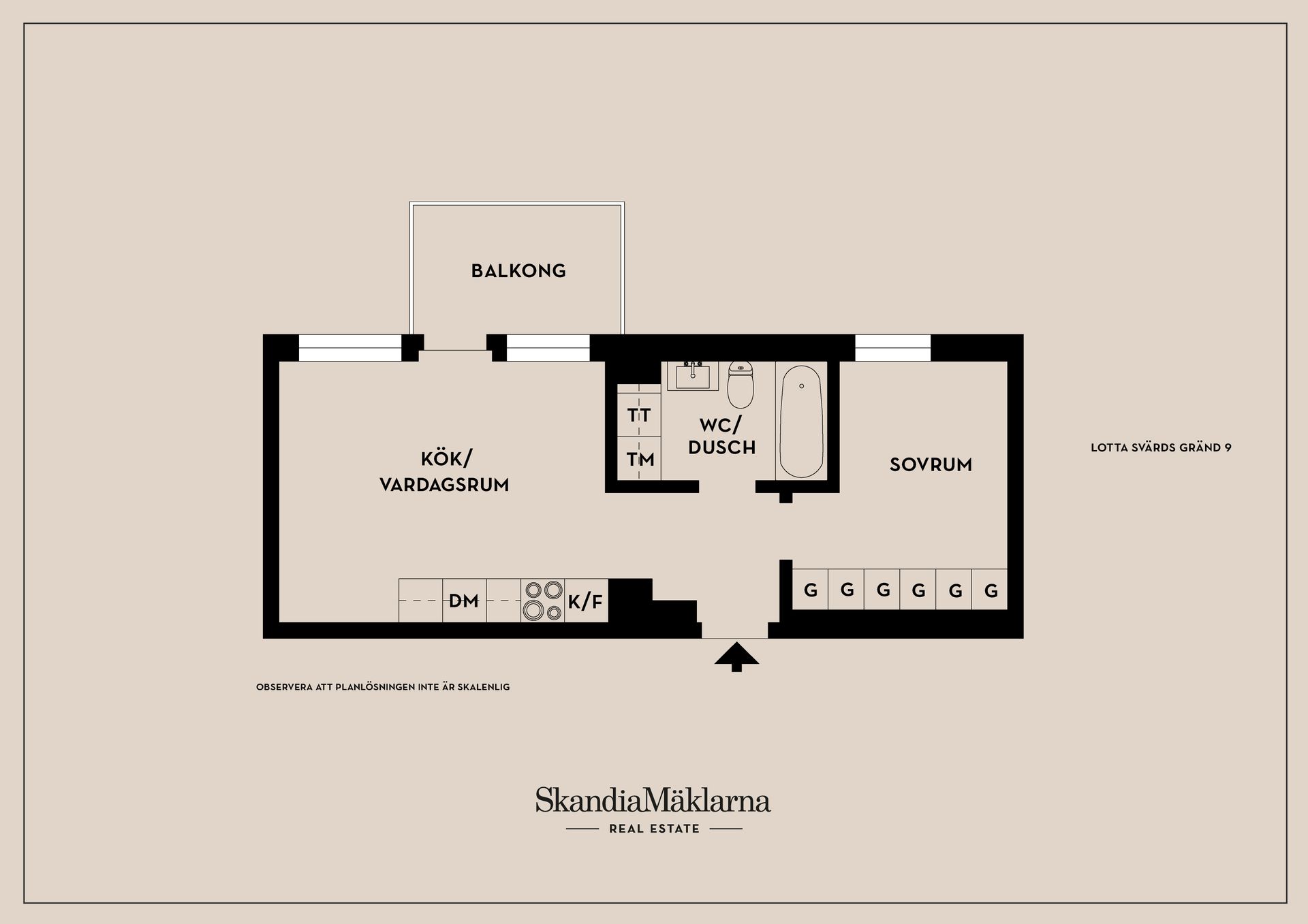 Bostadsrätt, Lotta Svärds Gränd 9, Fruängen, Stockholm