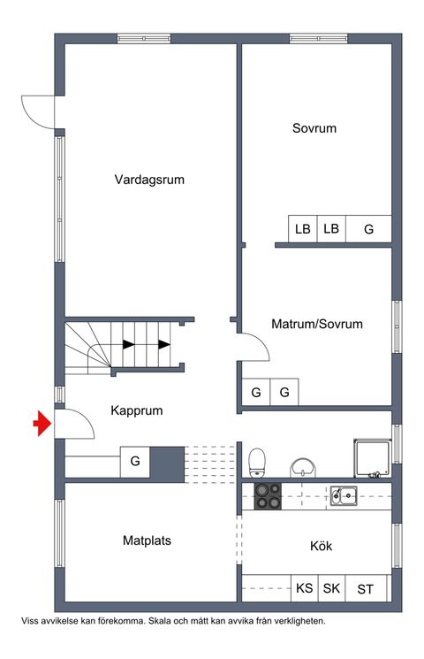 Villa, Bergomsvägen 21, Skarpåkern, Kramfors