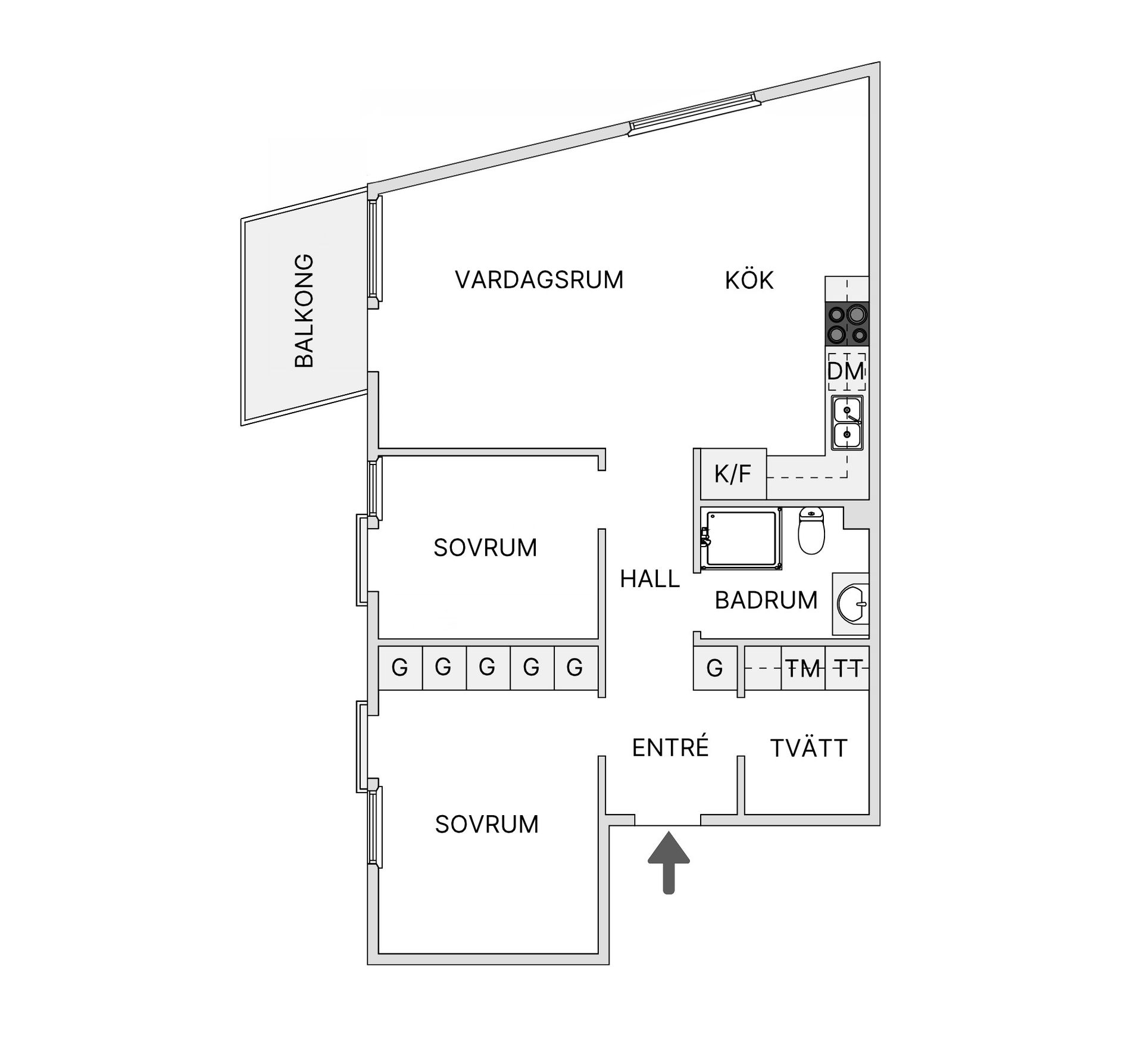 Bostadsrätt, Tingsgatan 41, Dammsvedjan, Borås