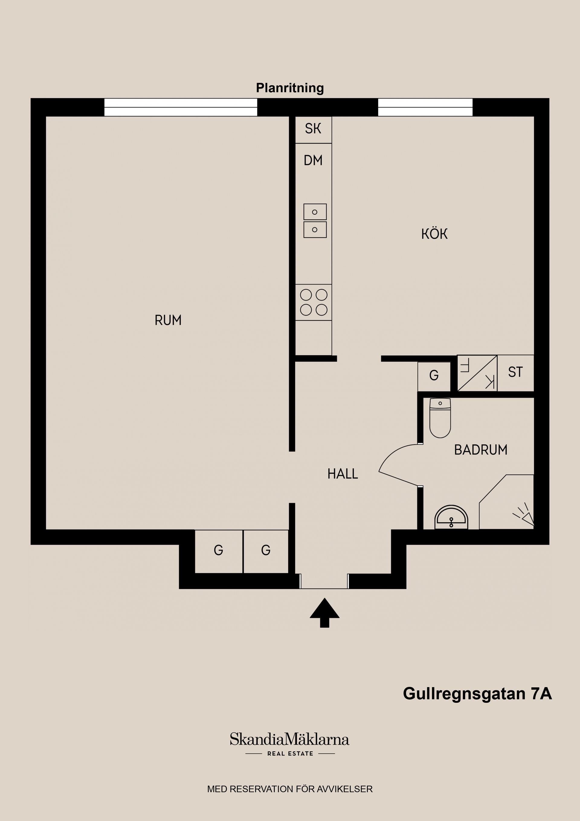Bostadsrätt, Gullregnsgatan 7A, Brynäs, Gävle