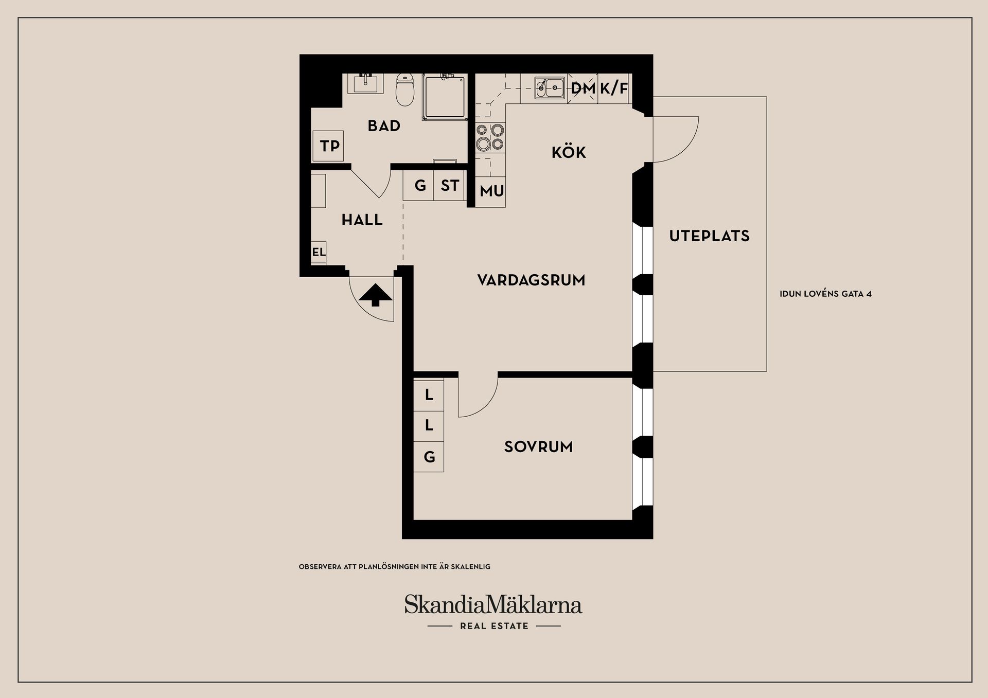 Bostadsrätt, Idun Lovéns gata 4, Centralt/Vasastaden, Linköping