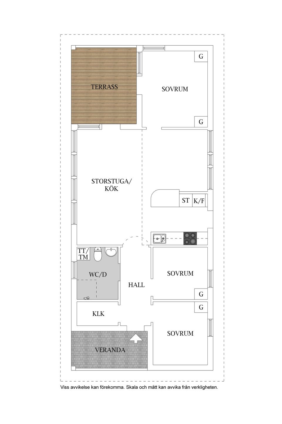 Fritidshus, Bäckstigen 12, Frösakull, Halmstad