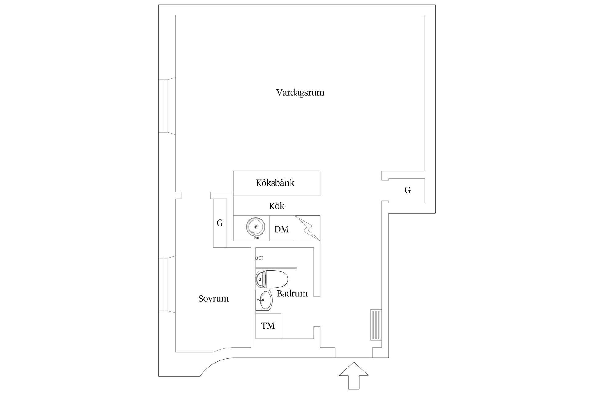 Bostadsrätt, Hjärnegatan 5, Kungsholmen - Rådhuset, Stockholm