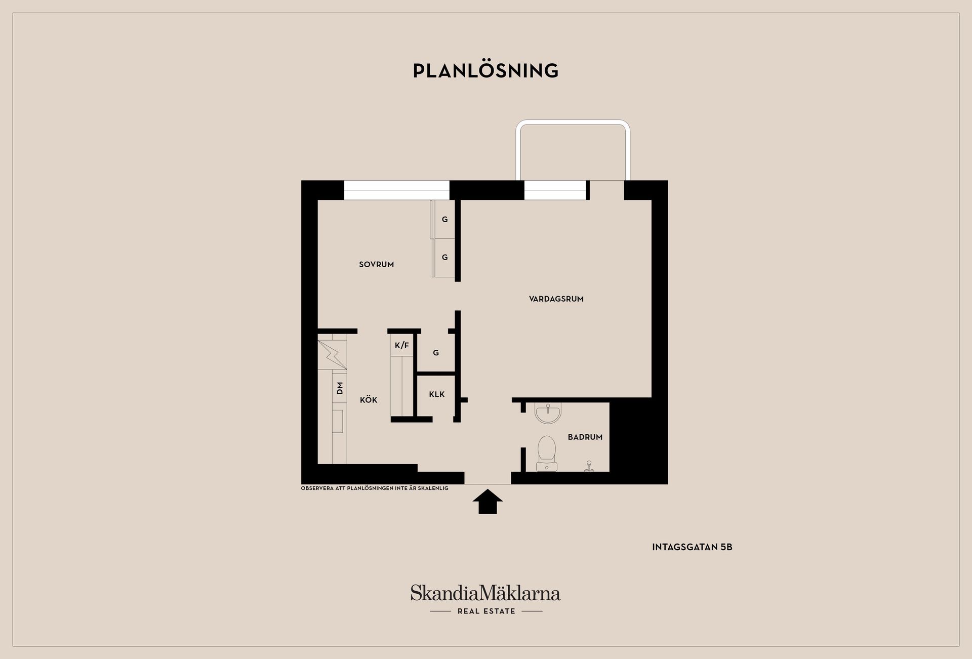 Bostadsrätt, Intagsgatan 5B, Sveaplan, Eskilstuna