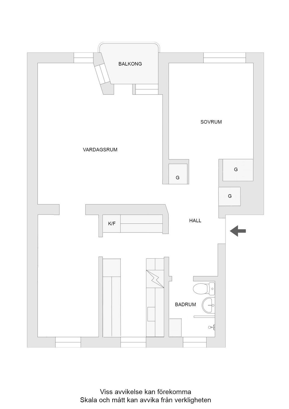 Bostadsrätt, Långgatan 6A, Sankt Ilian, Enköping