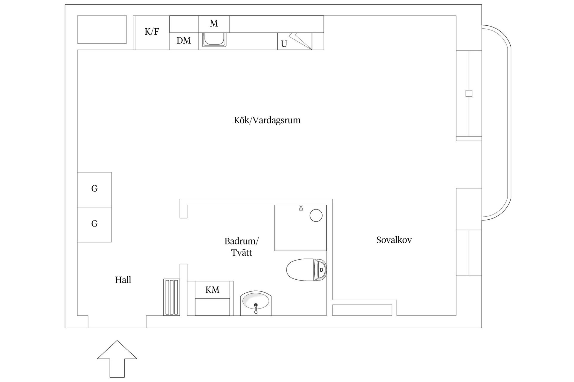 Bostadsrätt, Guldkällegatan 40, Kungsladugård, Göteborg