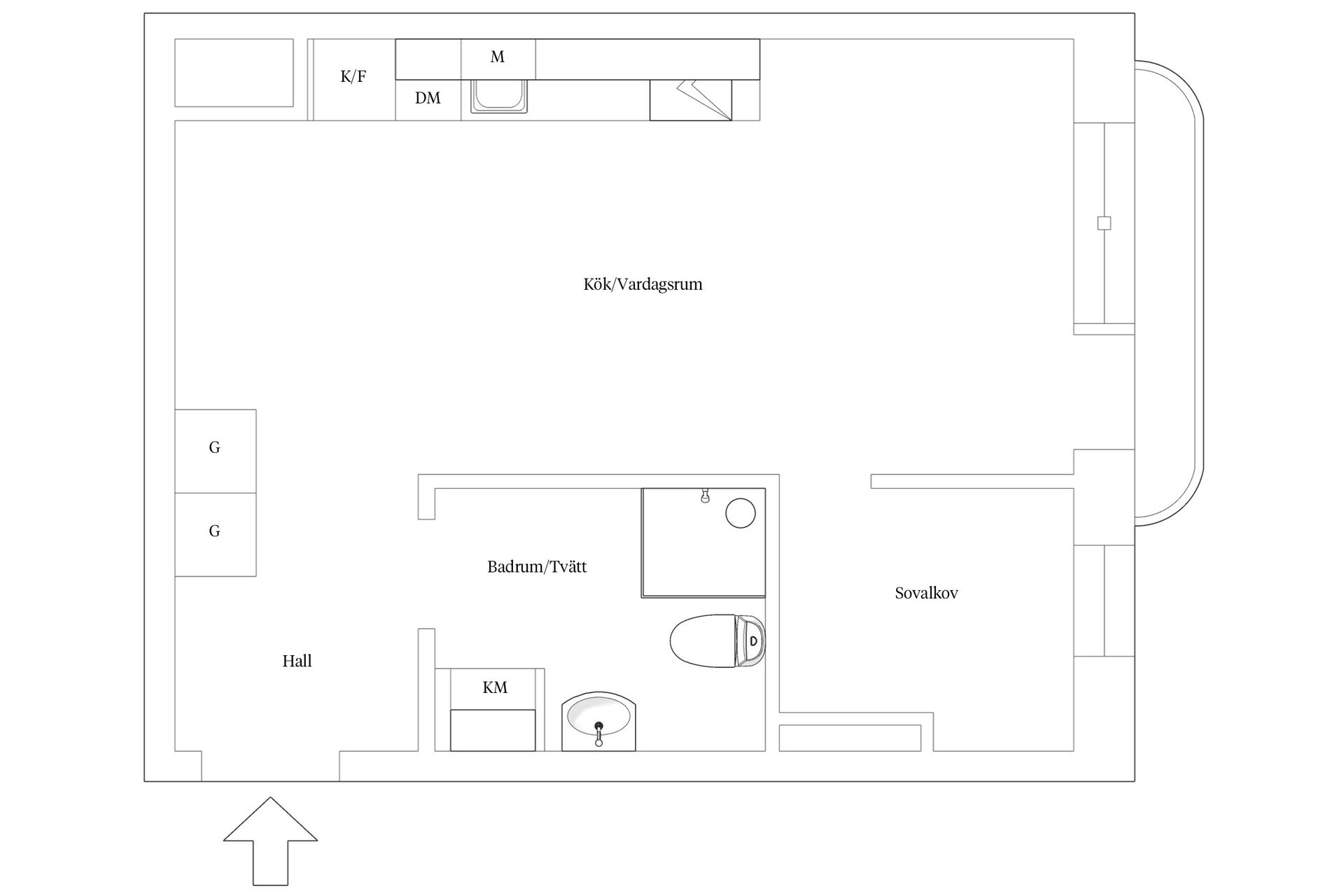 Bostadsrätt, Guldkällegatan 40, Kungsladugård, Göteborg