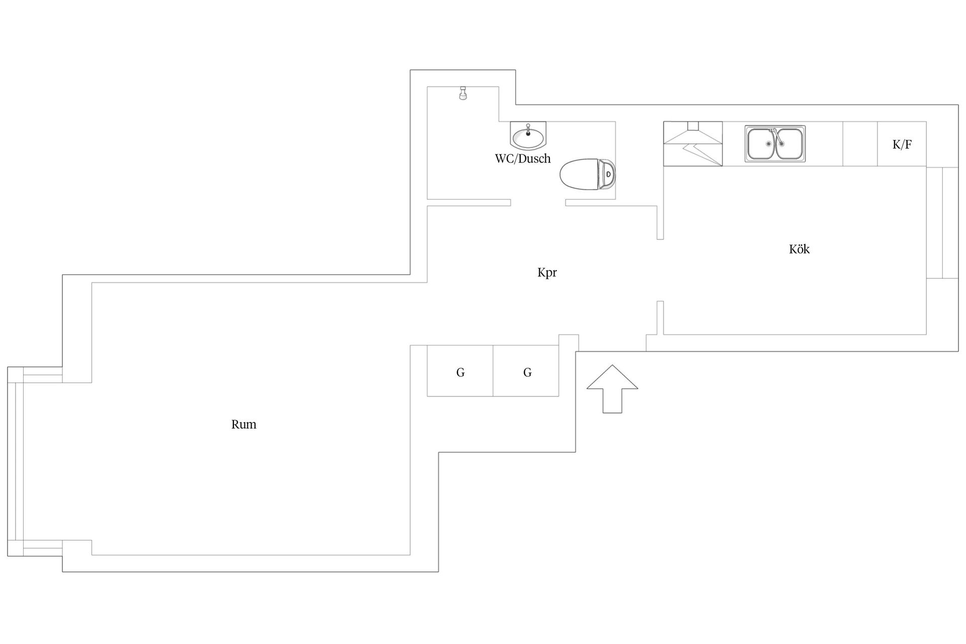 Bostadsrätt, Regementsgatan 5B, Östra Förstaden, Ystad