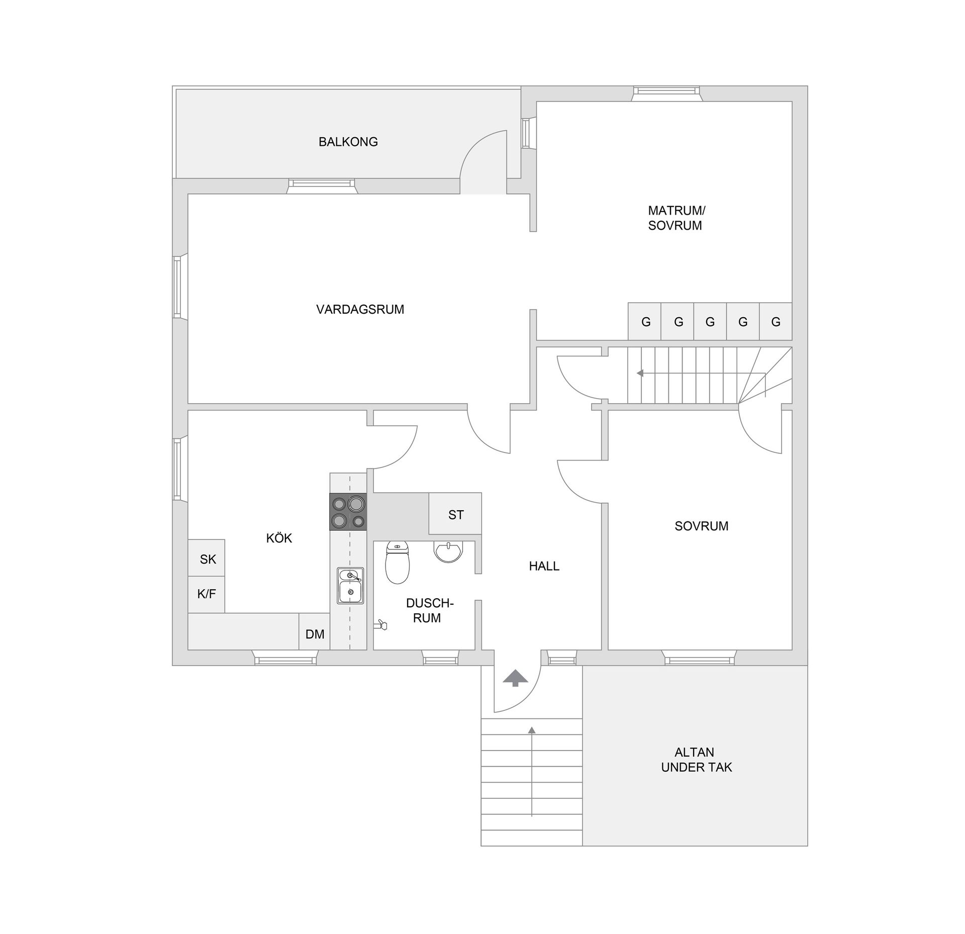 Villa, Marknadsgatan 8, Molkom, Karlstad