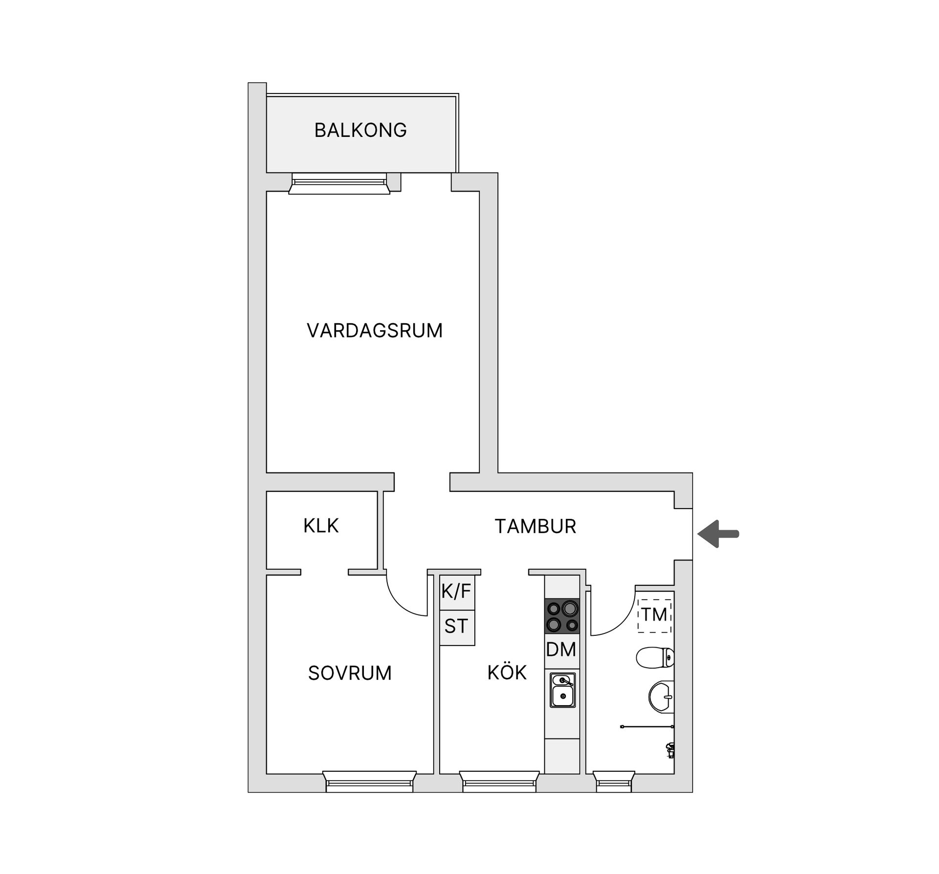 Bostadsrätt, Andréevägen 53B, Vättersnäs, Jönköping