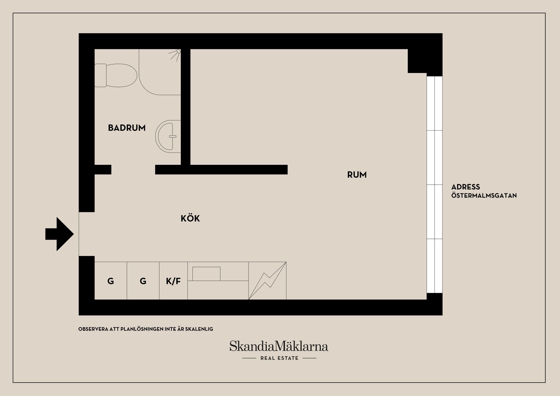 Bostadsrätt, Östermalmsgatan 15, Centrum / Östermalm, Västerås