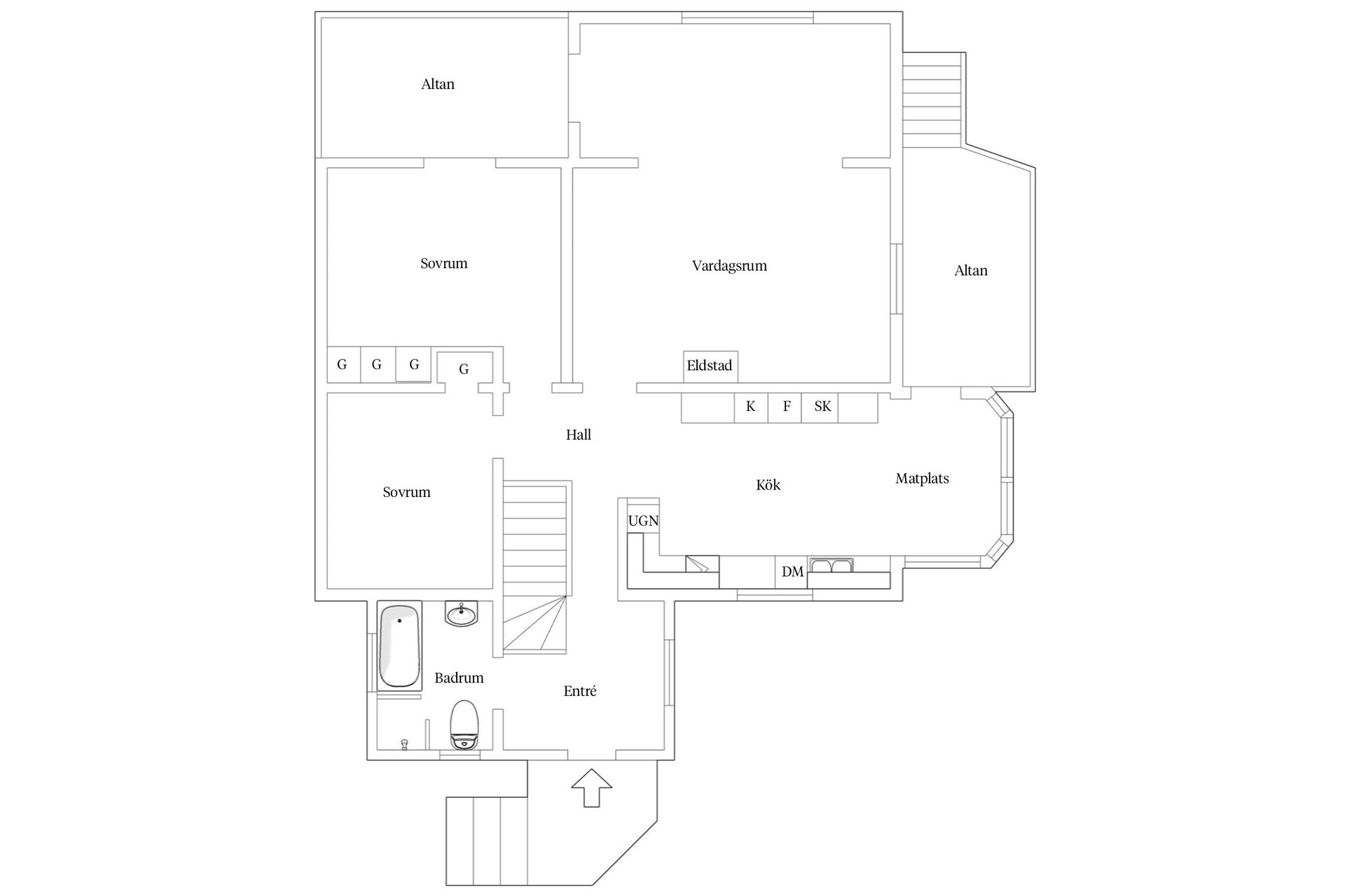 Villa, Drottninghamnsvägen 46, Skuru, Nacka