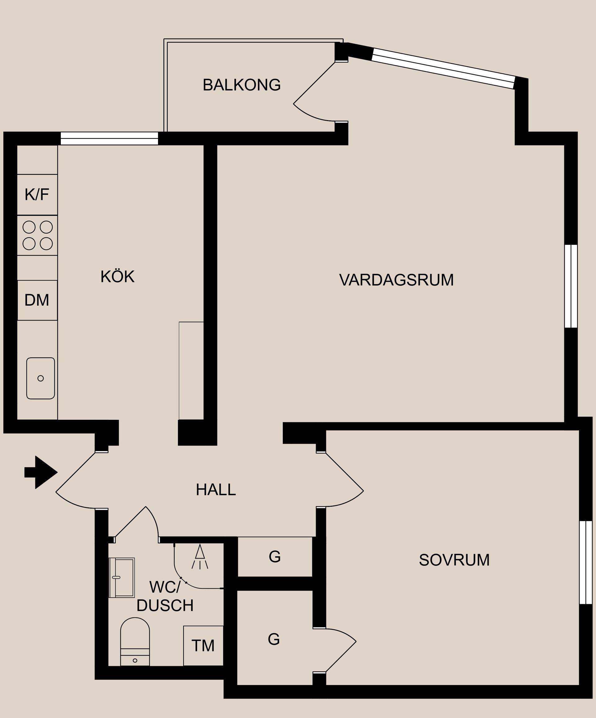 Bostadsrätt, Nanolfsvägen 16A, Centralt, Finspång