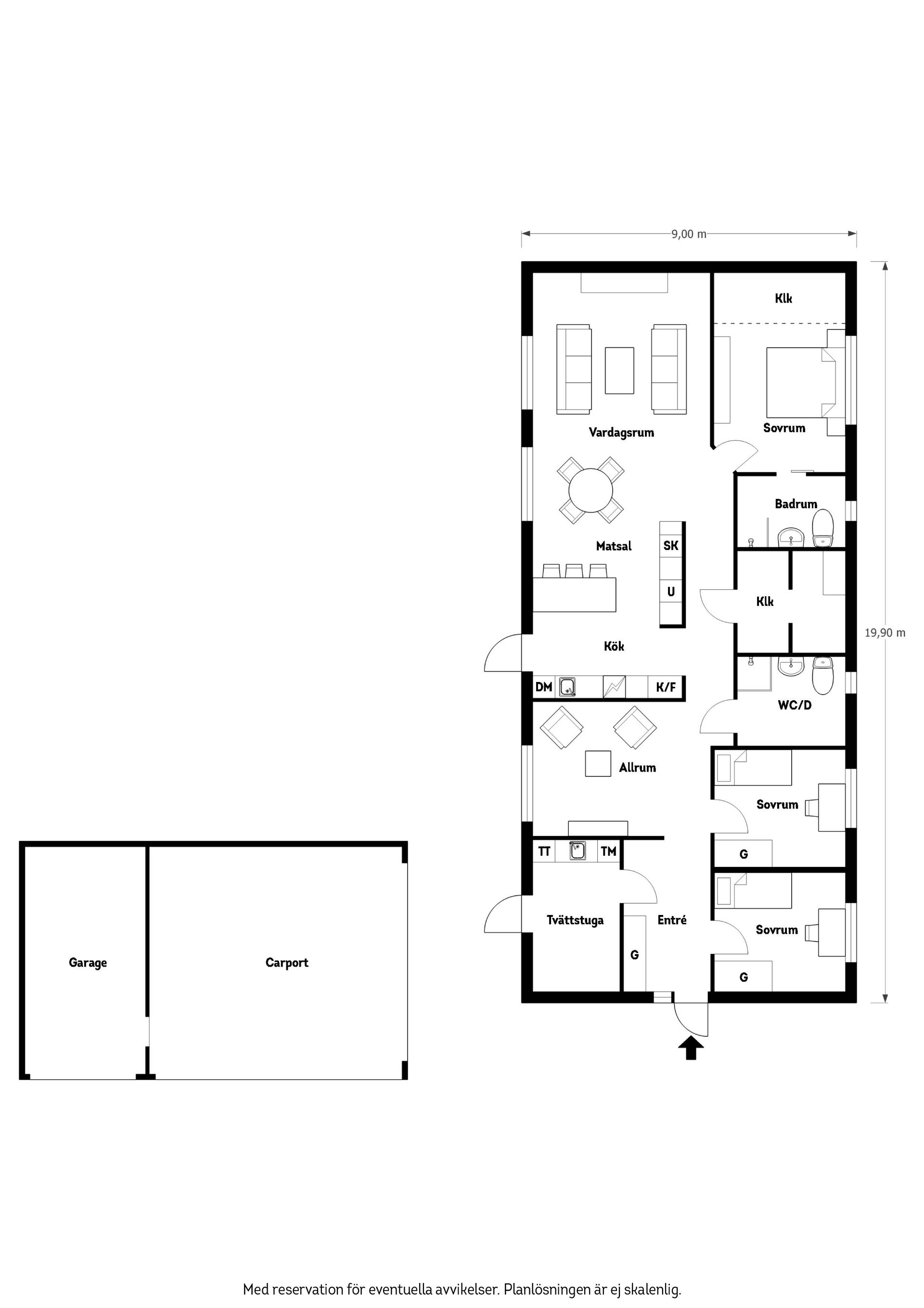 Villa, Libbstickevägen 3, Täppet, Kristianstad