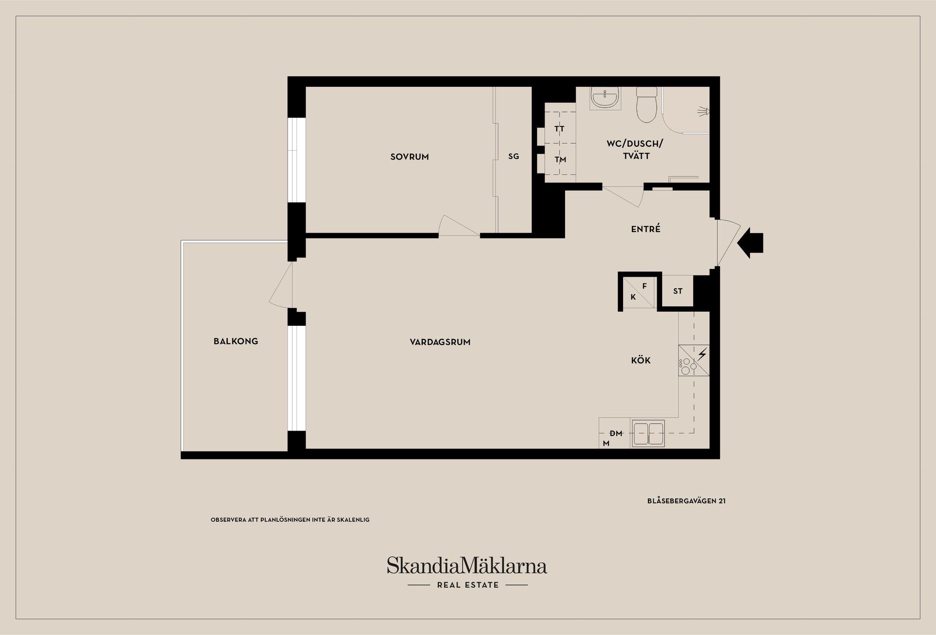 Bostadsrätt, Blåsebergavägen 21, Elinegård, Malmö