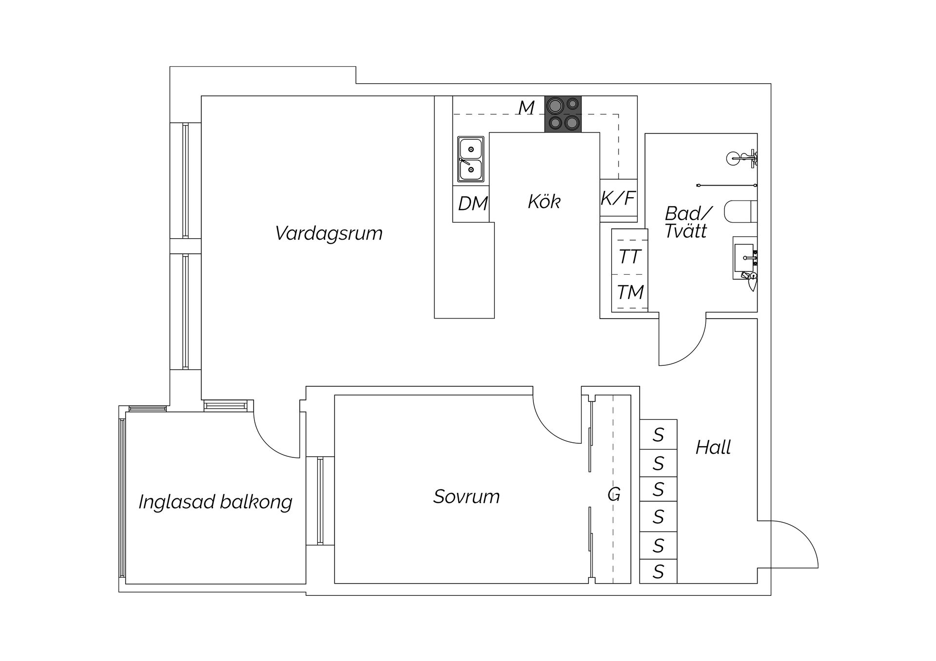 Bostadsrätt, Östra långgatan 89, Centrum, Varberg