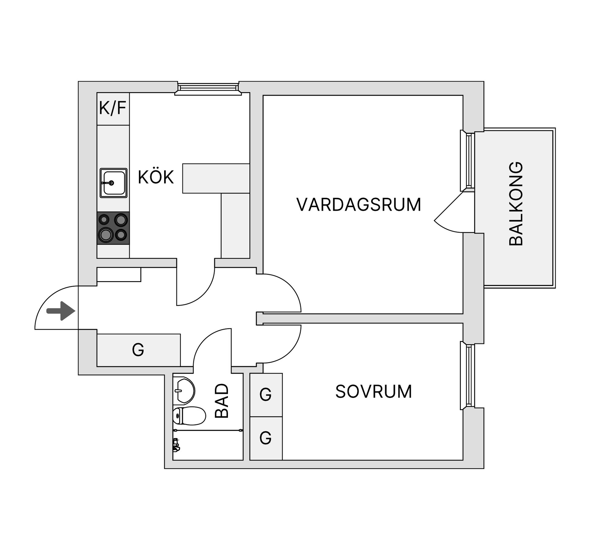 Bostadsrätt, Frösövägen 72A, Frösön, Östersund