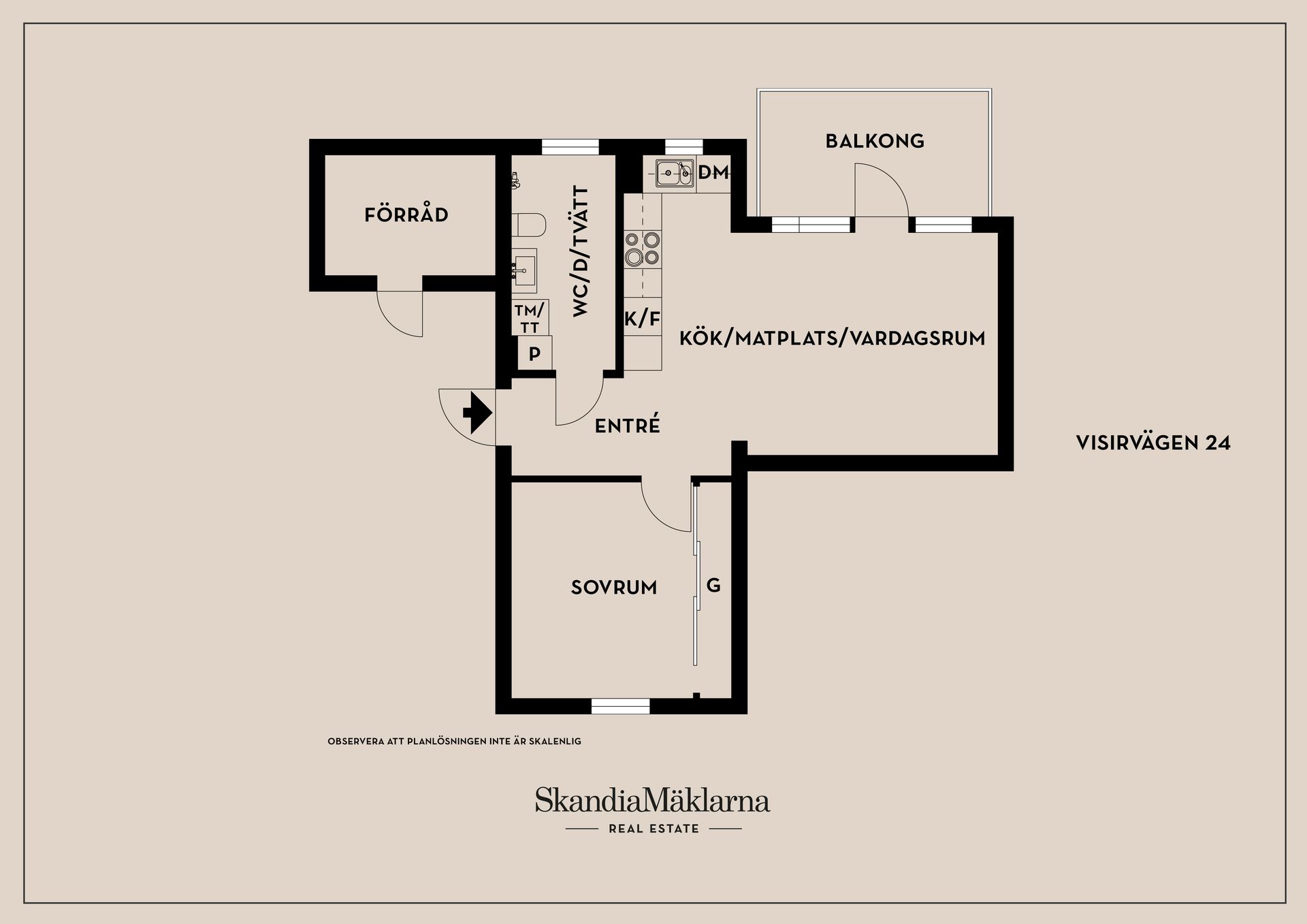 Bostadsrätt, Visirvägen 24, Huddinge