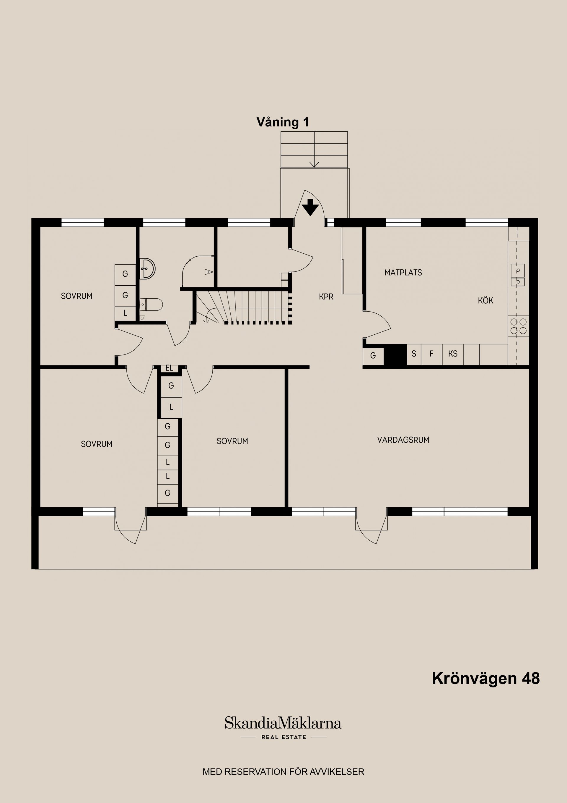 Villa, Krönvägen 48, Bönhusberget, Hofors