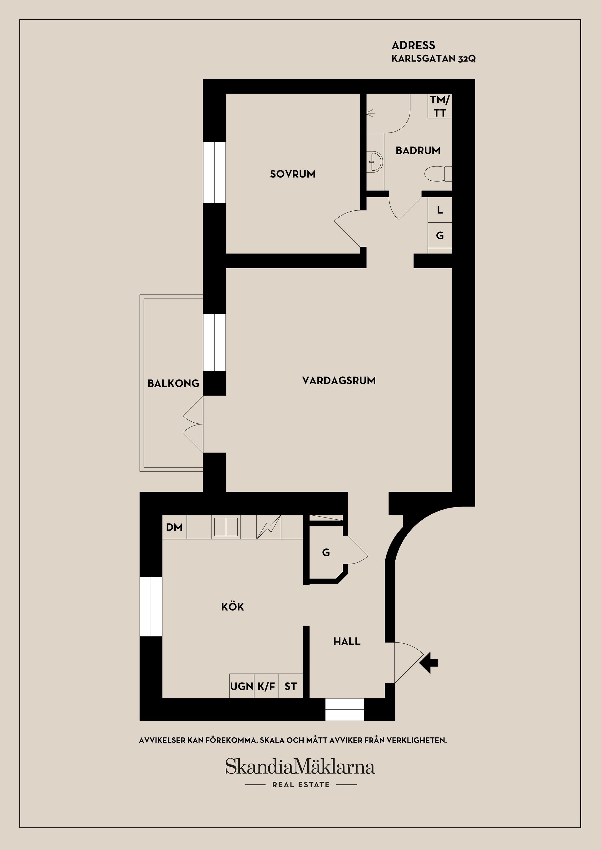 Bostadsrätt, Karlsgatan 32Q, Väster Park, Örebro