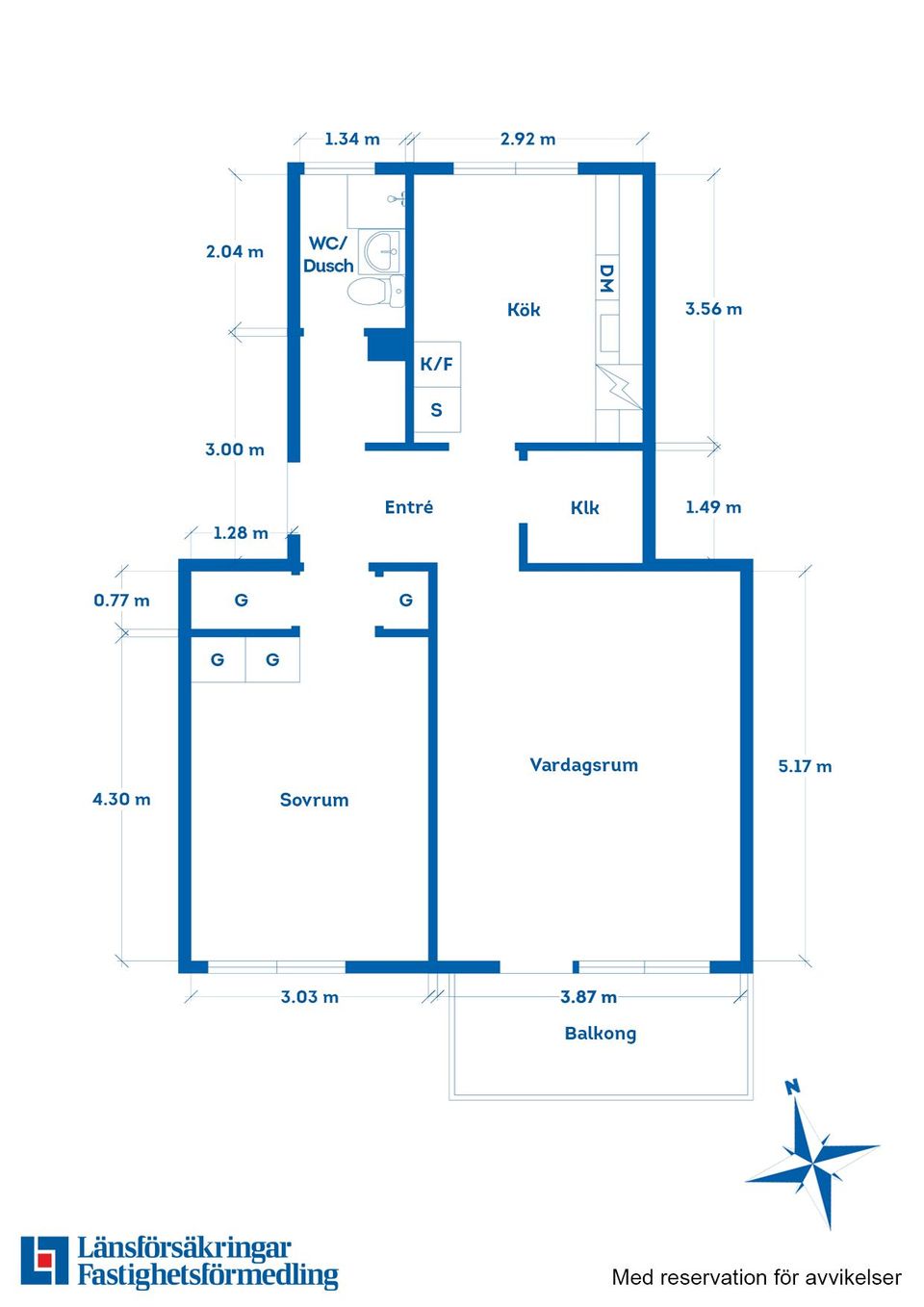 Bostadsrätt, Norra Herrgårdsgatan 86B, Mossen, Motala