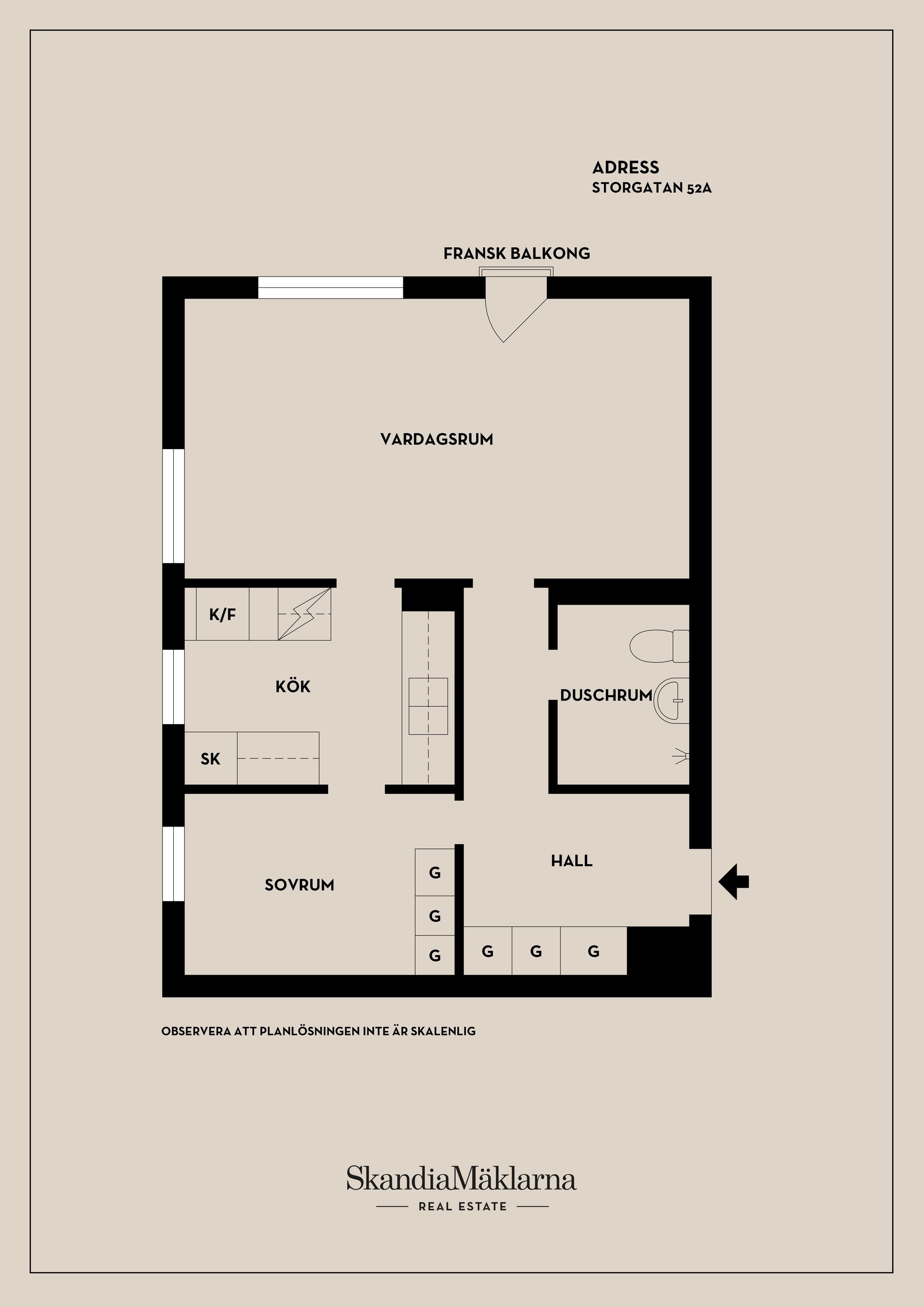 Bostadsrätt, Storgatan 52A, Centralt, Sundsvall
