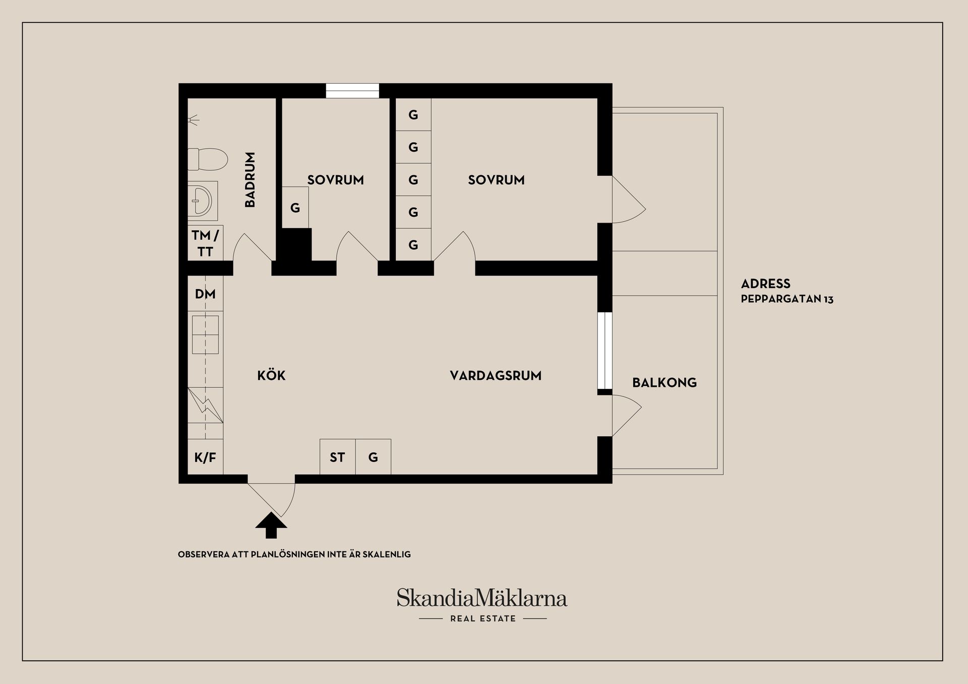 Bostadsrätt, Peppargatan 13, Sörbyängen, Örebro