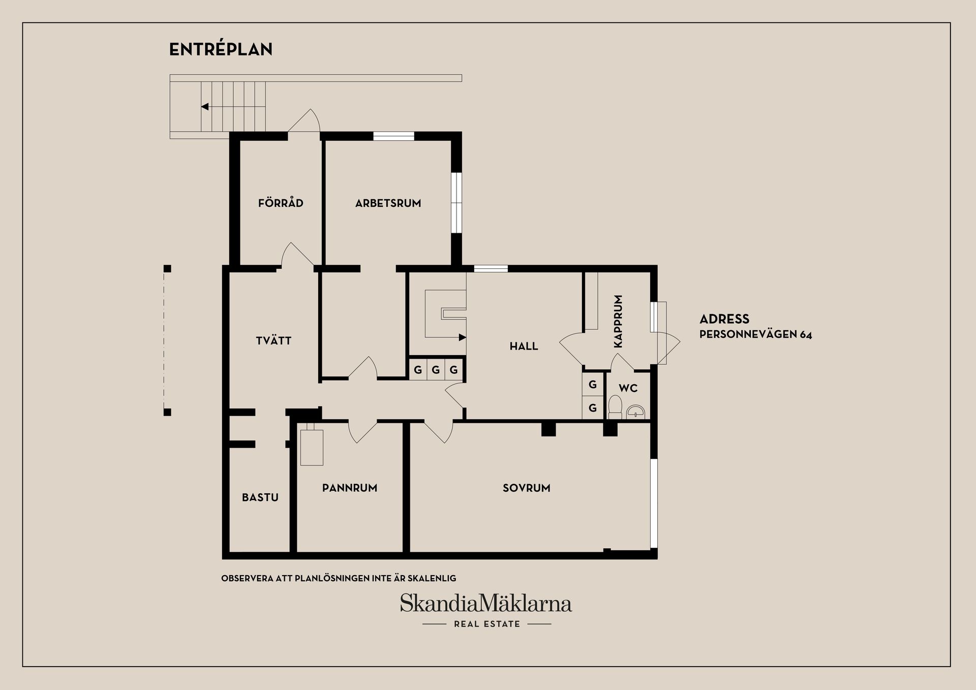 Radhus, Personnevägen 64, Mälarhöjden, Stockholm