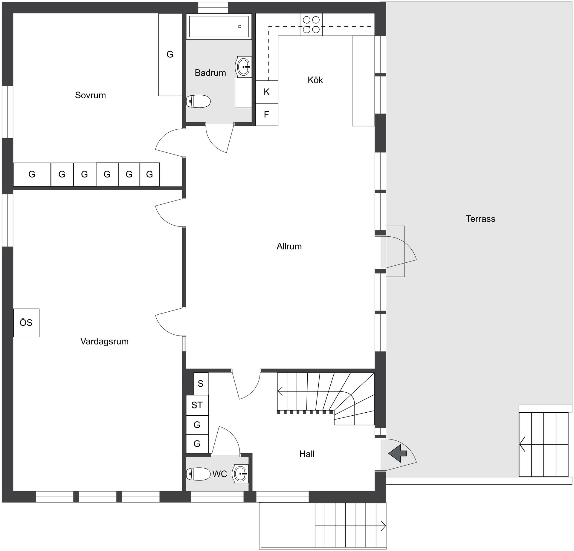 Villa, Nybodavägen 34, Västra Jakobsberg, Järfälla