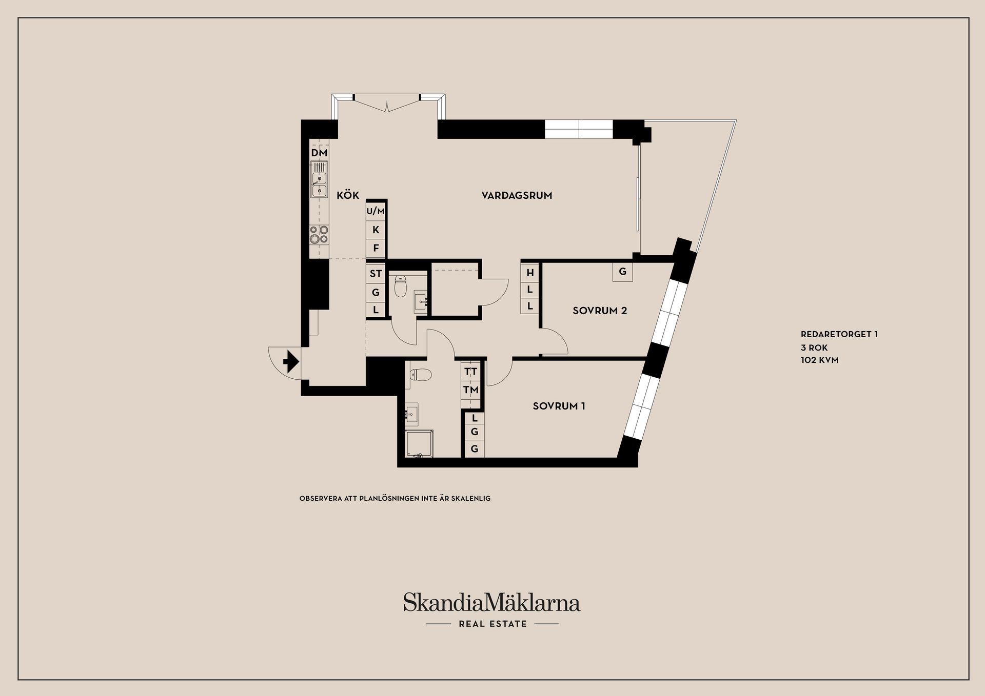 Bostadsrätt, Redaretorget 1, Bryggudden, Karlstad