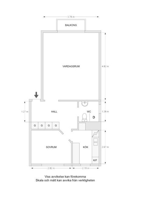 Bostadsrätt, Linggatan 11B, 2tr, Centralt/Vasastaden, Linköping
