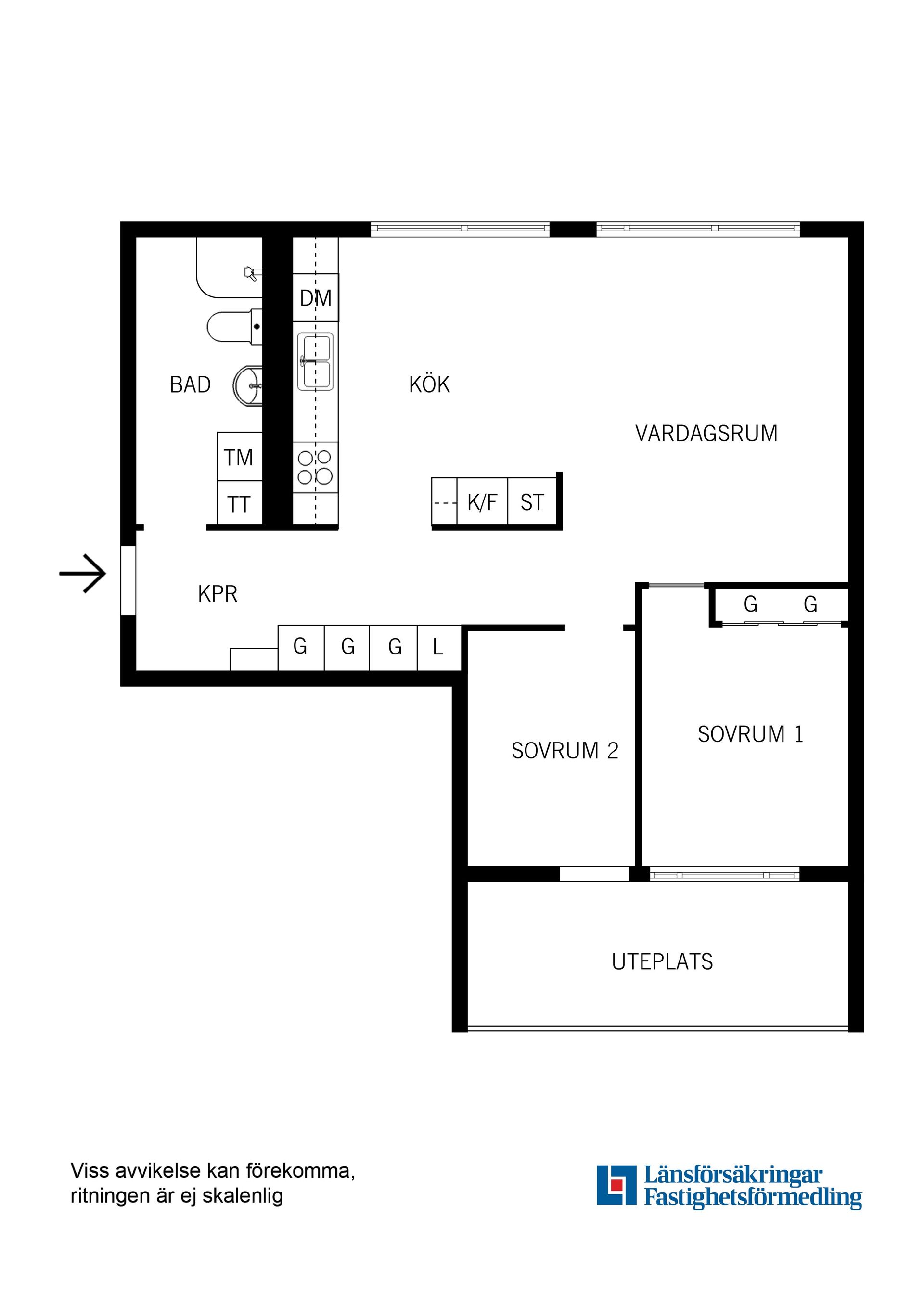Bostadsrätt, Lotta Svärds Gränd 12, Fruängen, Stockholm