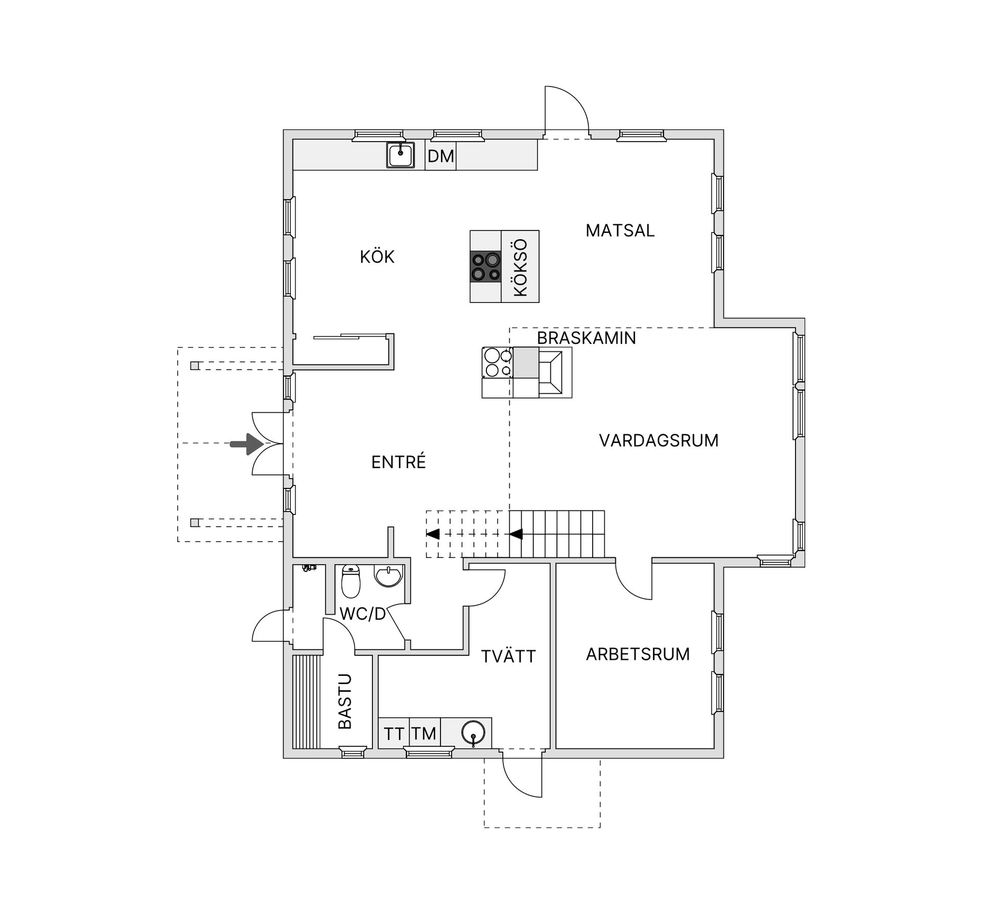 Villa,  Ekbacka, Ubbhult, Mark, Mark