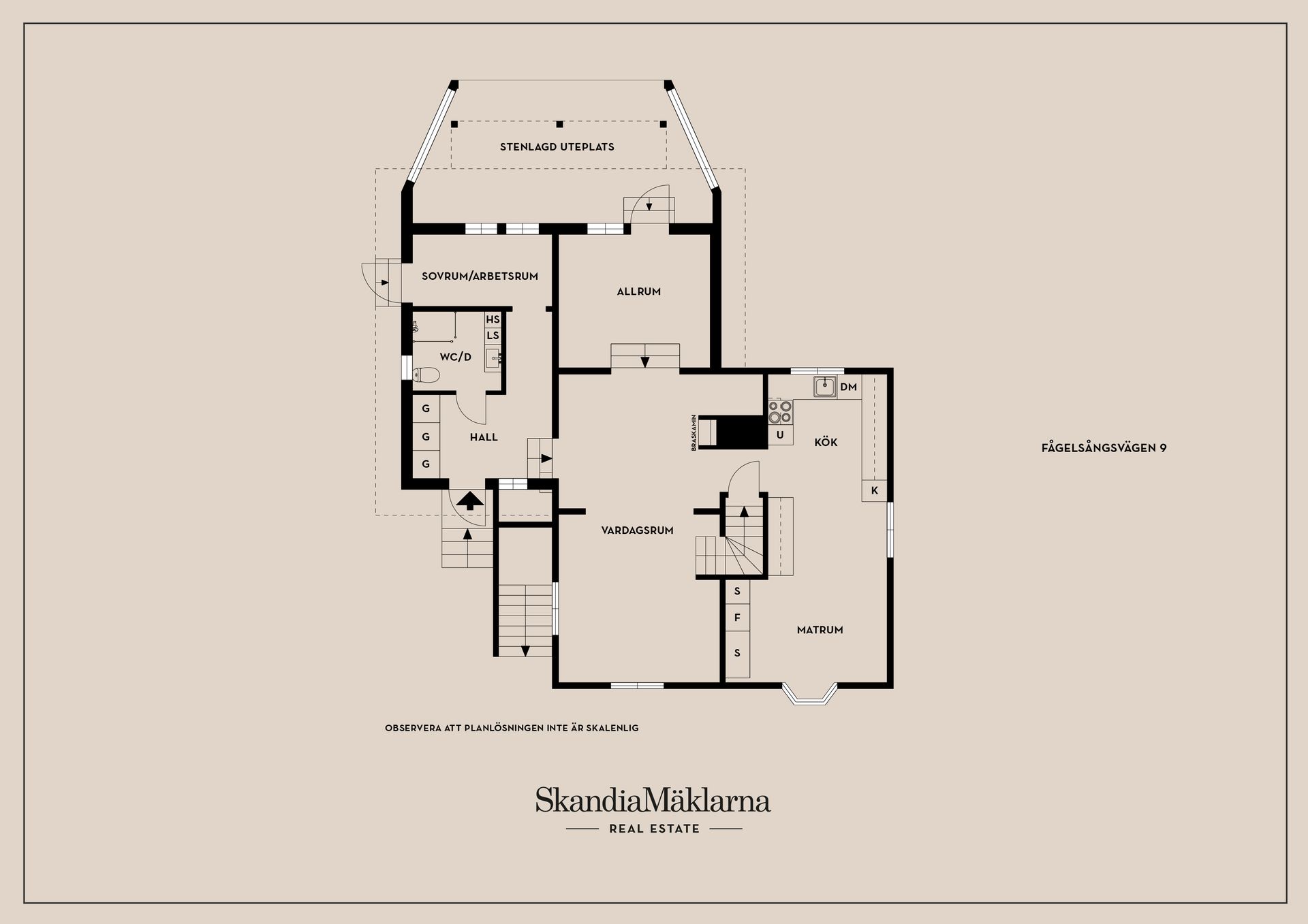 Villa, Fågelsångsvägen 9, Sommarro, Karlstad