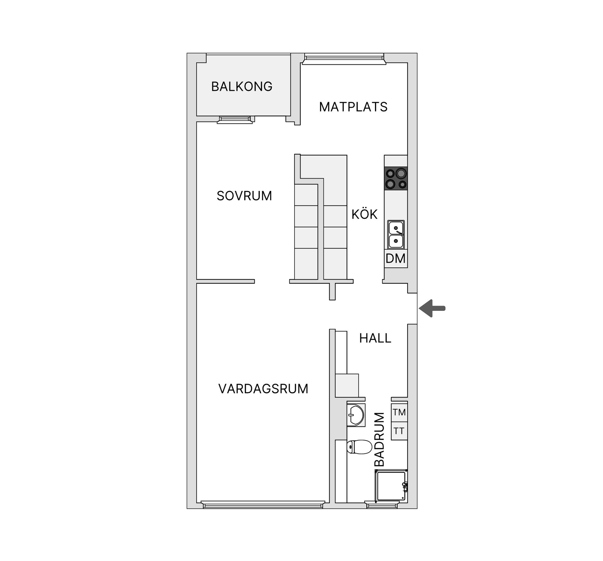 Bostadsrätt, Frejgatan 45, Valsta, Sigtuna
