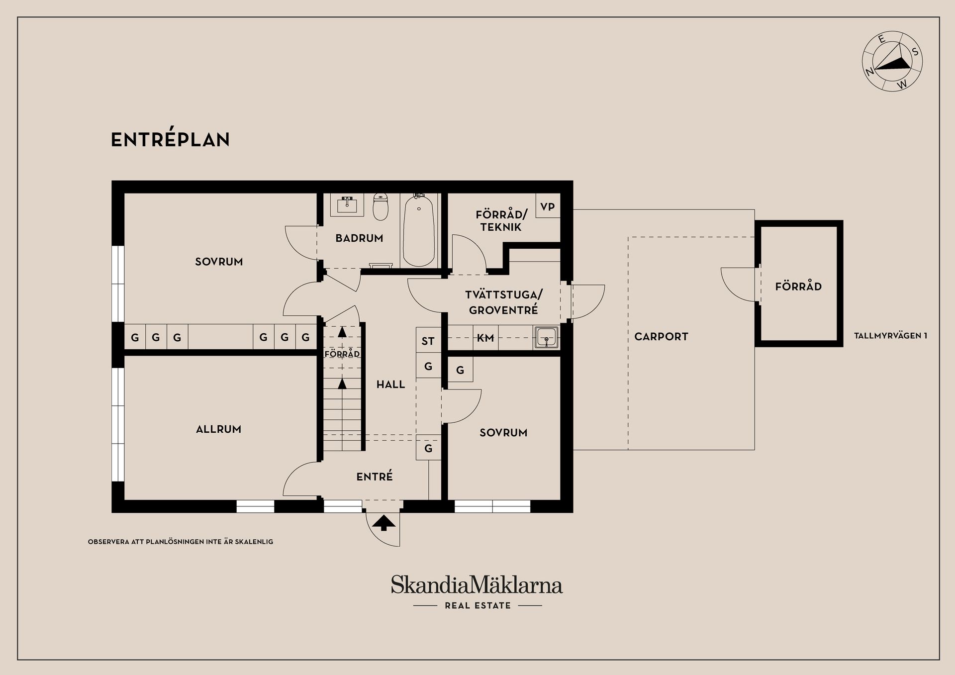 Villa, Tallmyrvägen 1, Högmora, Huddinge